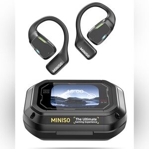 MINISO Open Ear Translation Real Time Bluetooth 5.4 Headphones LED Display